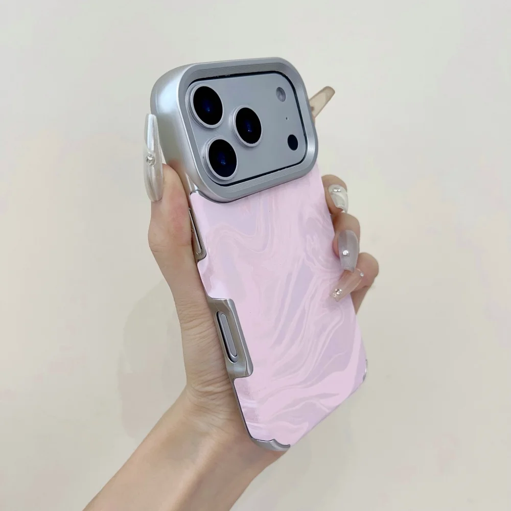 Glossy Water Ripple TPU Phone Case with Soft Bumper - Aesthetic Cover