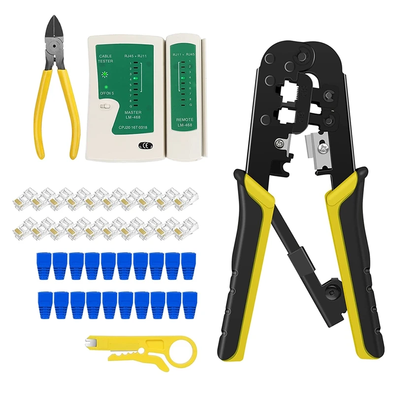 

Обжимной инструмент RJ45 для Cat5 Cat5e Cat6, модульные разъемы для розеток, фотоэлементы, 6P/фотоэлементы, 8P/фотоэлементы, обжимной инструмент для сети