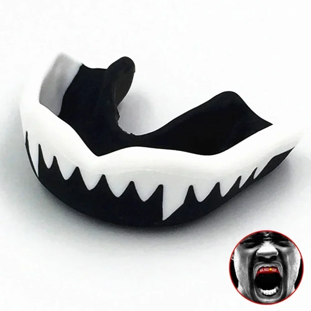 Sports mouth guard 1PC EVA Mouthguard Teeth Protector Mouthguard Suitable for Boxing Sparring Basketball Rugby Safety Sports Protectors