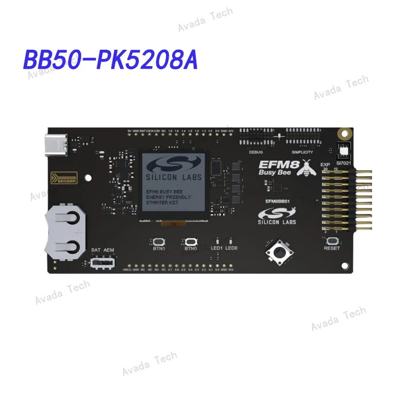 

Avada Tech BB50-PK5208A EFM8BB50 BB50 Pro Kit оживленная пчела 8051 MCU 8-битная оценочная плата-Встроенная
