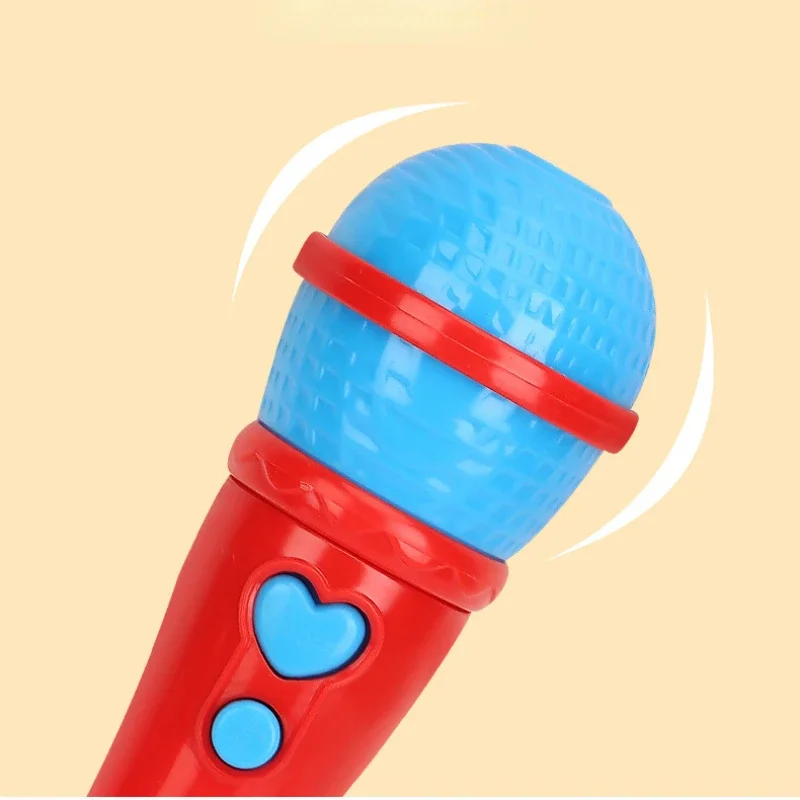 Children's Plastic Microphone Amplification Microphone Toys Early Education Enlightenment Singing Music Microphone