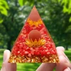 Natural Stone Crystal Orgonite Pyramid Reiki Chakra Healing Gemstone Tower Meditation Protection Office Decor Gifts 4