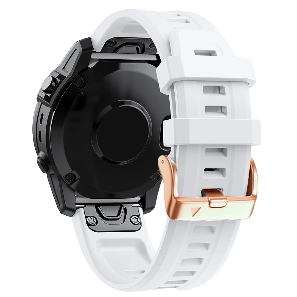 Elegant Silicone Quickfit Watchband Strap for Women - Compatible with Garmin Fenix Series