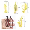 Creative Mini Portable Trumpet Saxophone 1:12 Dollhouse Miniature Plastic Musical Instrument Model Scene Accessories 6