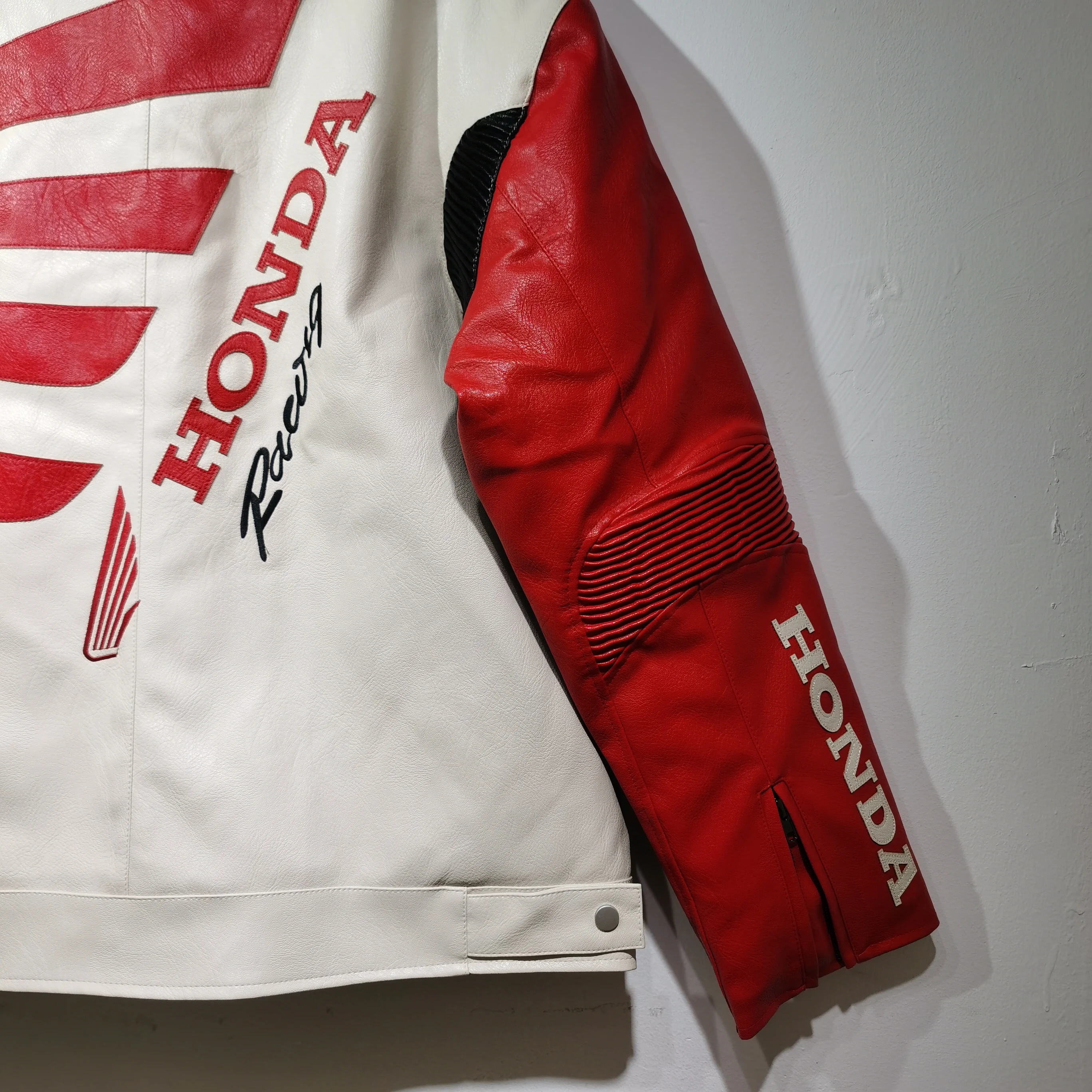 혼다 가죽 자켓 남자 겨울 양털 오토바이 가짜 가죽 자켓 이동식 모피 칼라 윈드 브레이커 Ropa De Hombre Slim Coat