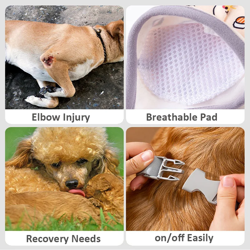 Dog Elbow Grace Pet Knee Pad for Medium&large Dogs Winter Leg Protector Dog Recovery Protection After Surgery Supplies