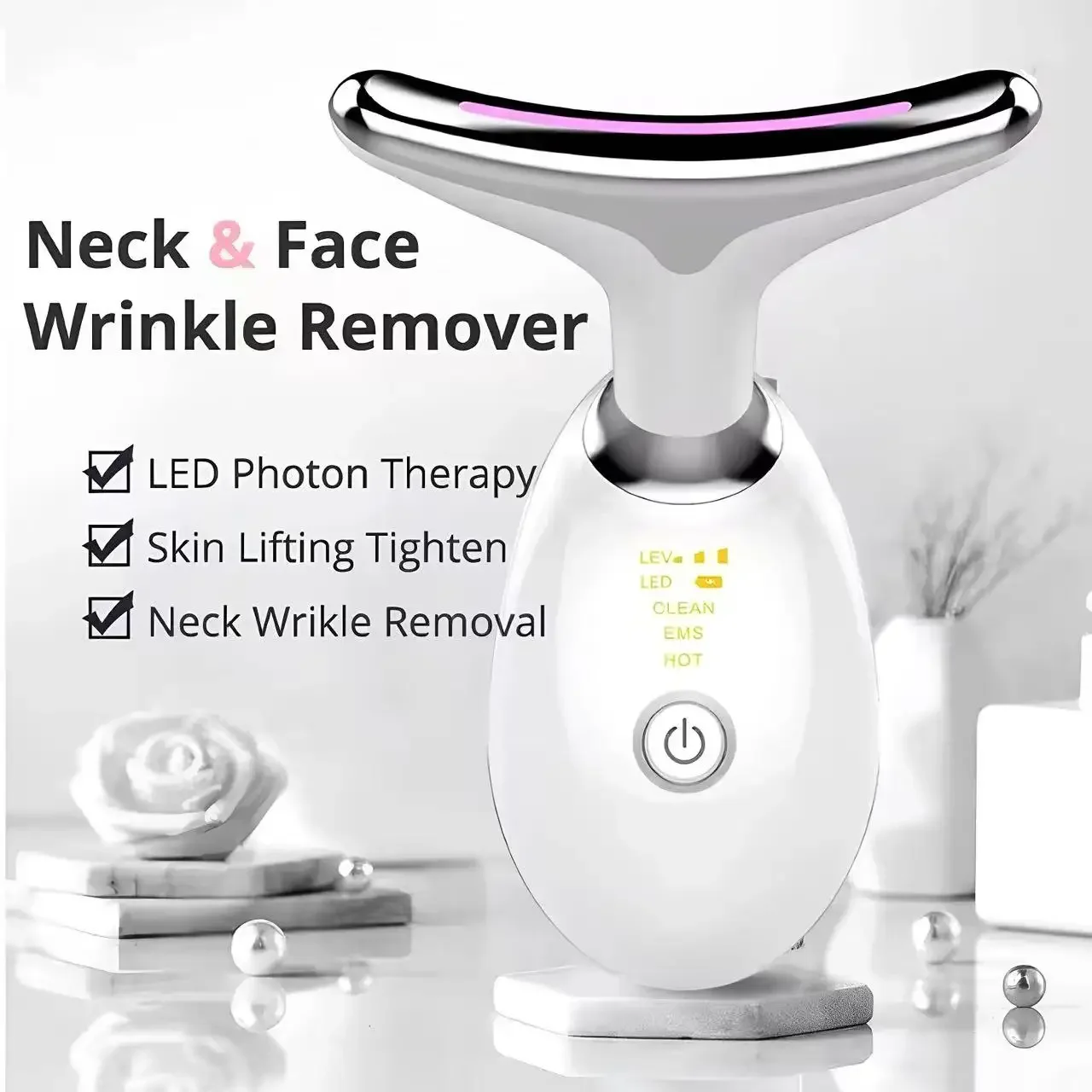 Neck Beauty Device Fades Lines Lifts Skin