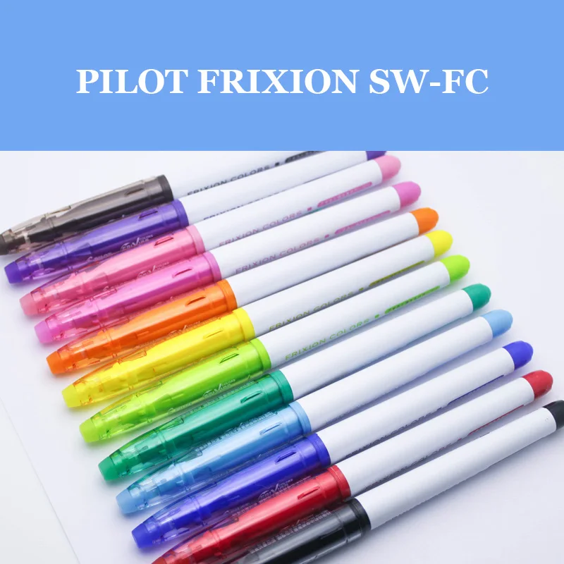 Japan PIOLT Friction Pen Frixion SFC-10M Erasable Watercolor Pencil Student Painting Color Graffiti Pen 1pcs