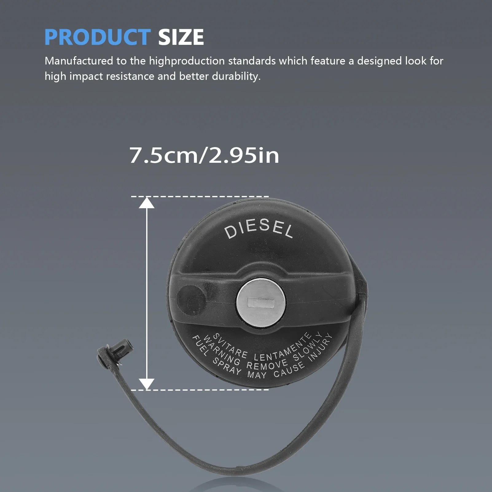 Diesel Fuel Tank Cap with 2 Keys For Fiat Lancia Alfa 71802900 fuel tank cap oil fuel cap
