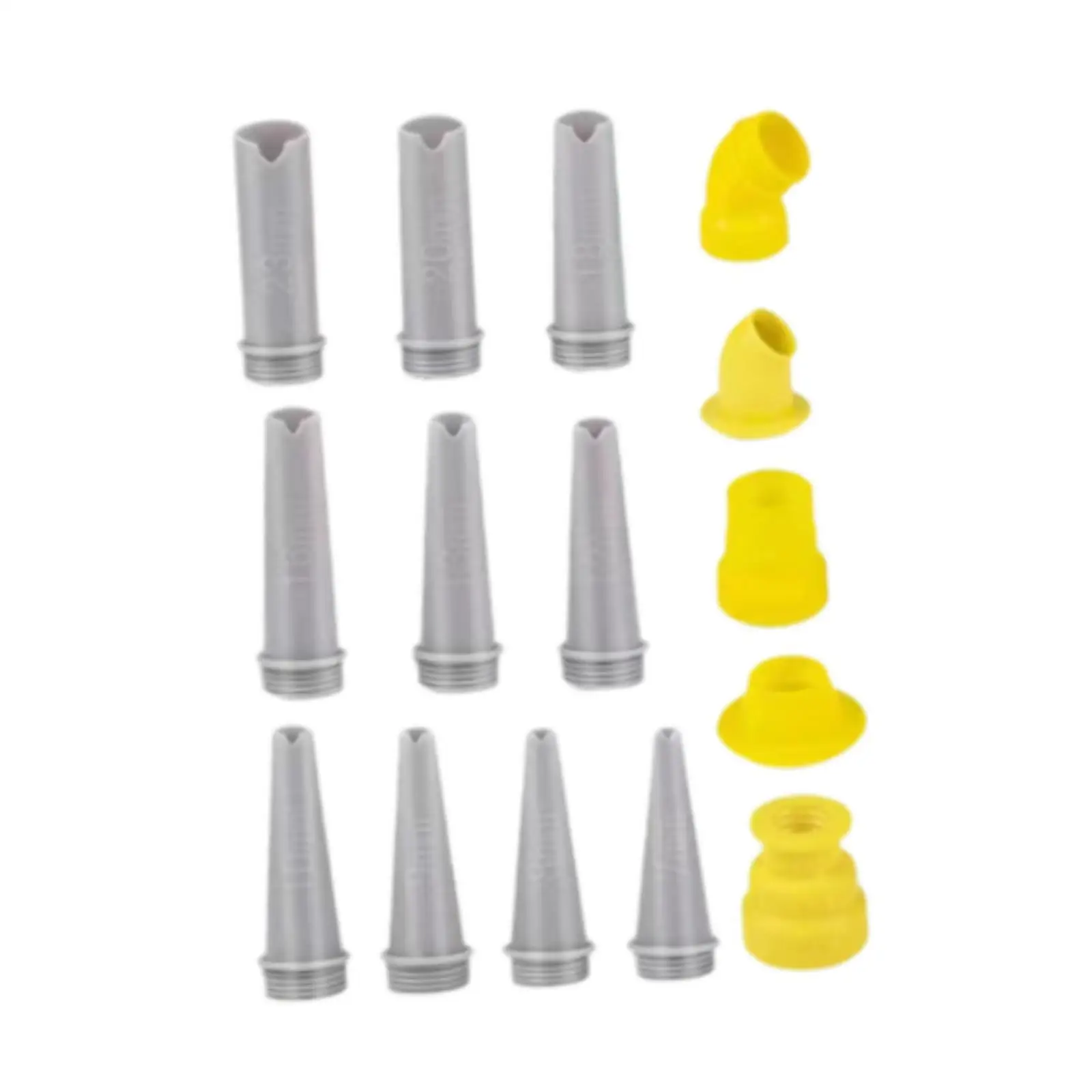 Caulk Nozzle Kit Applicators Professional Easy to Use Caulking Extension Nozzles Finishing Tools for Door Home Window Walls