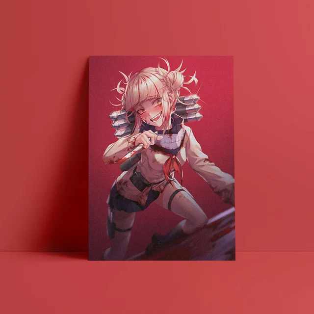 Himiko Toga Anime Wall Art Canvas Poster - Modern Nordic Living Room Decor