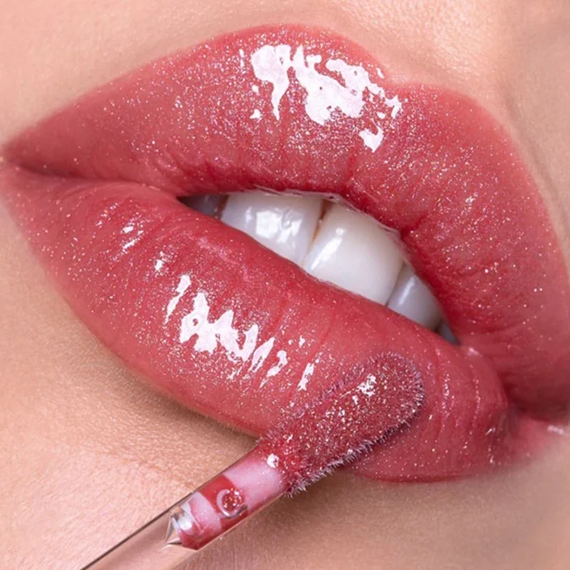 Mirror Pearl Diamonds Lip Gloss Waterproof Long Lasting Moisturizing Lipstick Shine Glitter Lip Gloss Cosmetici Per Il Trucco Delle Donne