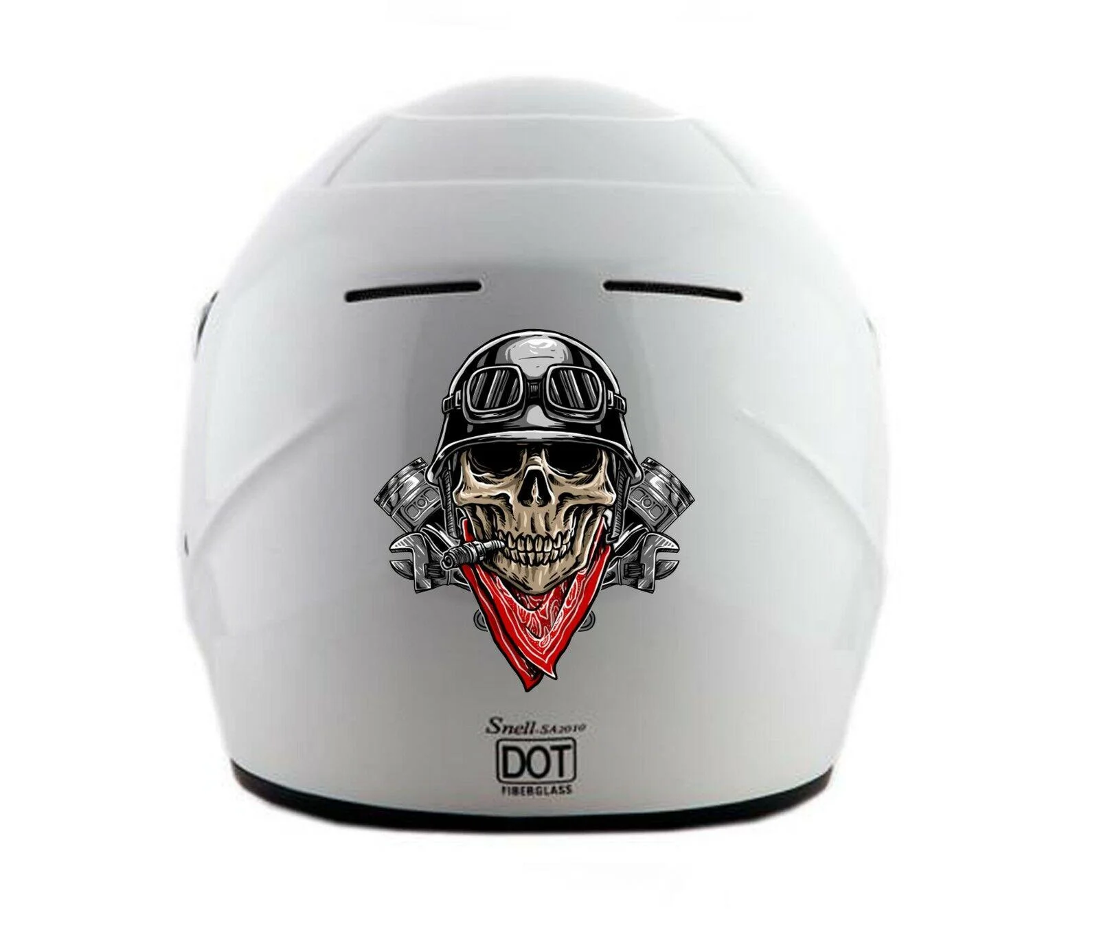For Helmet motorcycle car sticker skull removable decal 1X pcs