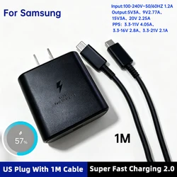 Samsung 45W Fast Charging USB - C Power Adapter - Black US with 1m