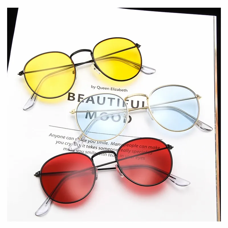 2022 Sunglasses Women Classic Vintage Oval Sun Glasses Eyewear Round