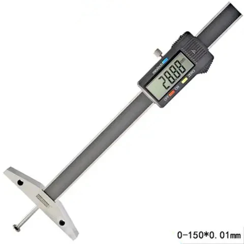 Description Picture 4 of item50-300mm Disc Head Digital Display Depth Gauges curacy 0.01mm Accurate Measurement