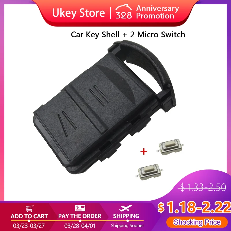 Chiave Auto 2 Tasti Chassis Adatto Per OPEL CORSA C COMBO - Foto 9