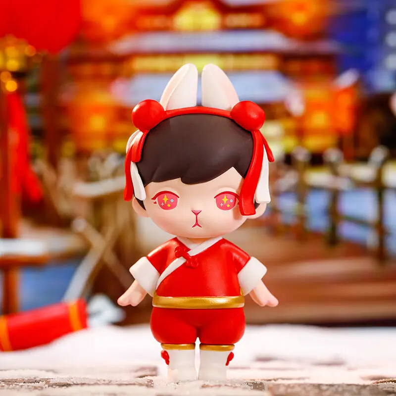 thumbnail image 1 of POP MART Bunny Happy Spring Festival Series Caja sorpresa Juguetes Figuras de acción de anime kawaii Caja sorpresa Caja misteriosa Regalos de Año Nuevo, 1 of 5