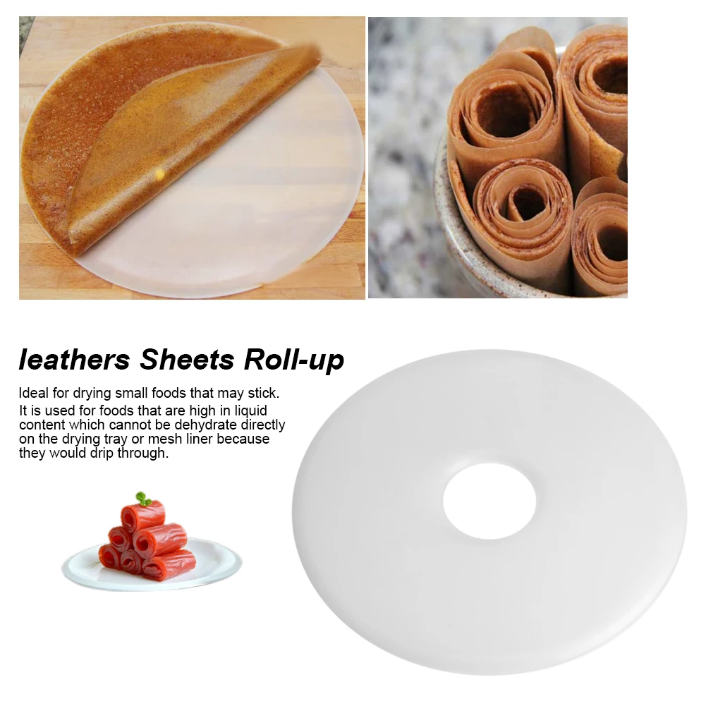 Dehydrator Fruit Roll‑up Sheet Tray Food Dehydrator Dryer Leathers Roll leathers Sheets Roll Up fruit roll sheets