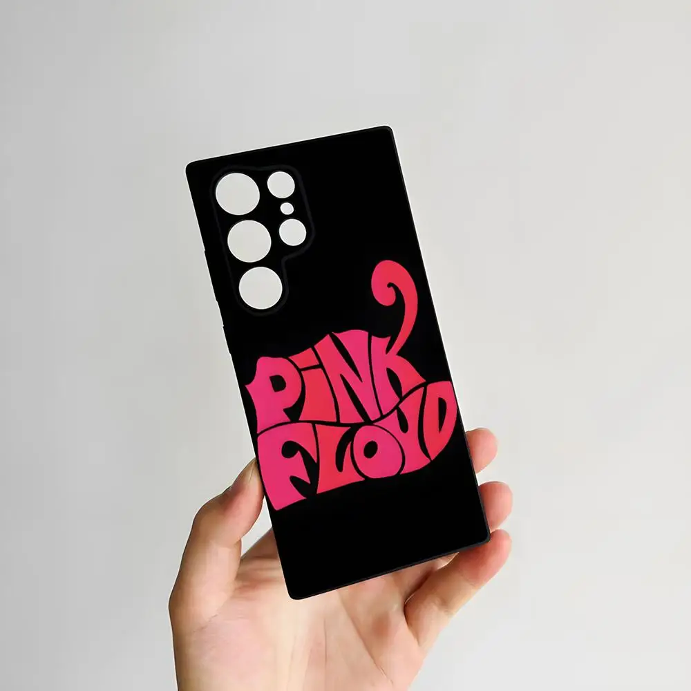 Rock Band Pink Floyd Shockproof Soft Phone Case in Pastel Pink