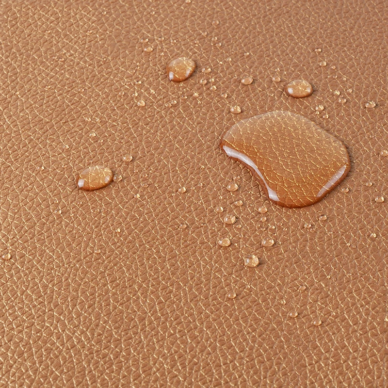 Premium Litchi Pattern Synthetic PU Leather Fabric for DIY Crafts and Sewing Projects, 20x30cm