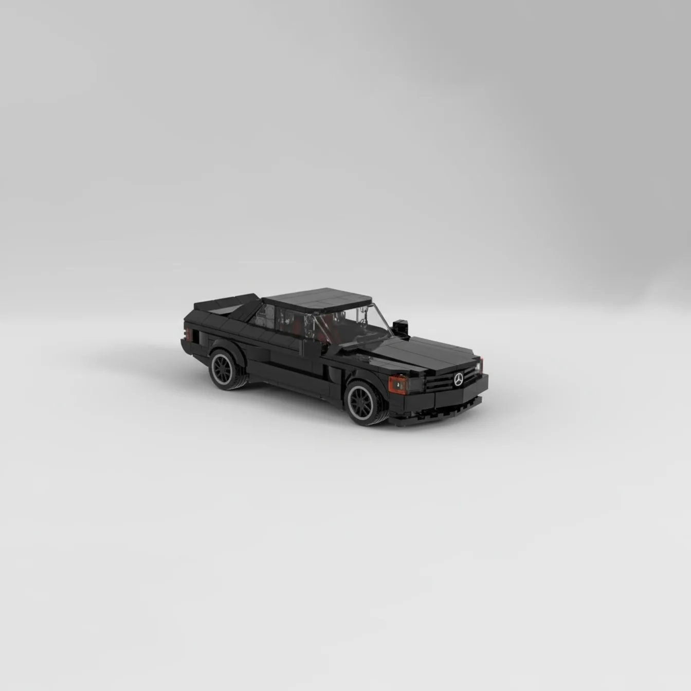 399PCS MOC DIY 560SEC 6.0 Widebody Legendäre Sportwagen der späten 1980er Jahre Bausteine Spielzeug Ziegel Kindergeburtstagsgeschenke