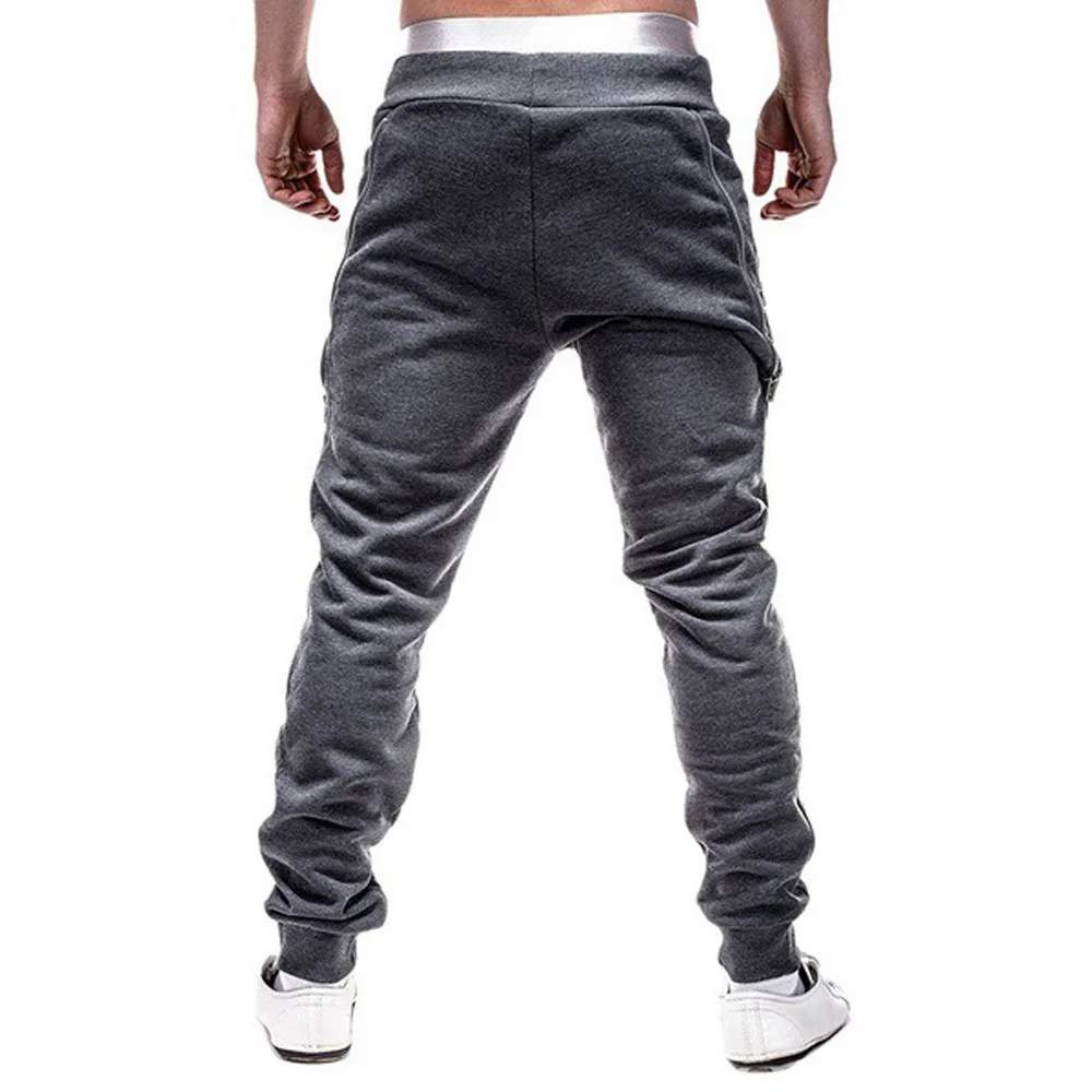 Men Autumn Sporty Harem Pants Elastic Waist