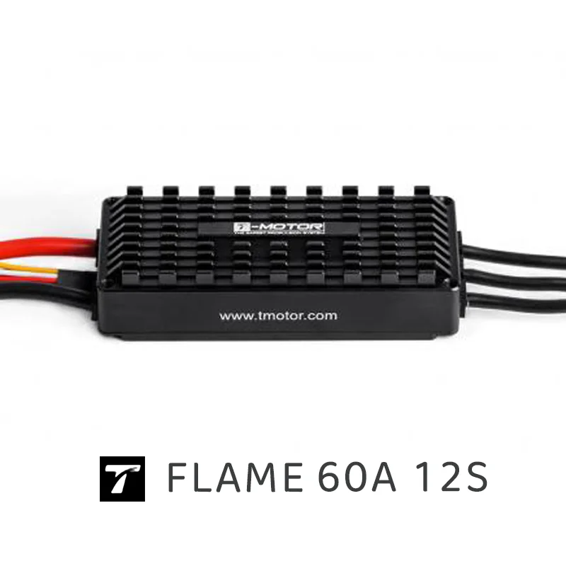 T-MOTOR FLAME 60A 12S V2.0 ESC monté sur un bras de drone FPV
