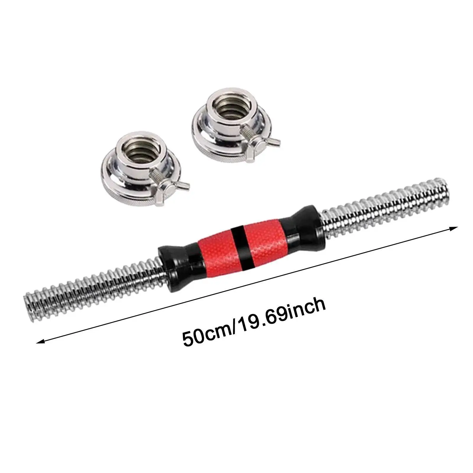 Dumbbell Bar Dumbbell Handle Adjustable with 2 Nuts Dumbbell Connecting Rod Barbell Bar for Weightlifting Accessories Workout Dumbbell Bar Dumbbell Handle Adjustable with 2 Nuts Dumbbell Connecting Rod Barbell Bar for Weightlifting Accessories Workout