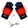 1 Pair Heated Knitting Full Finger Mittens Windproof USB Electric Heating Gloves Portable Constant Temperature Hand Warmer 5