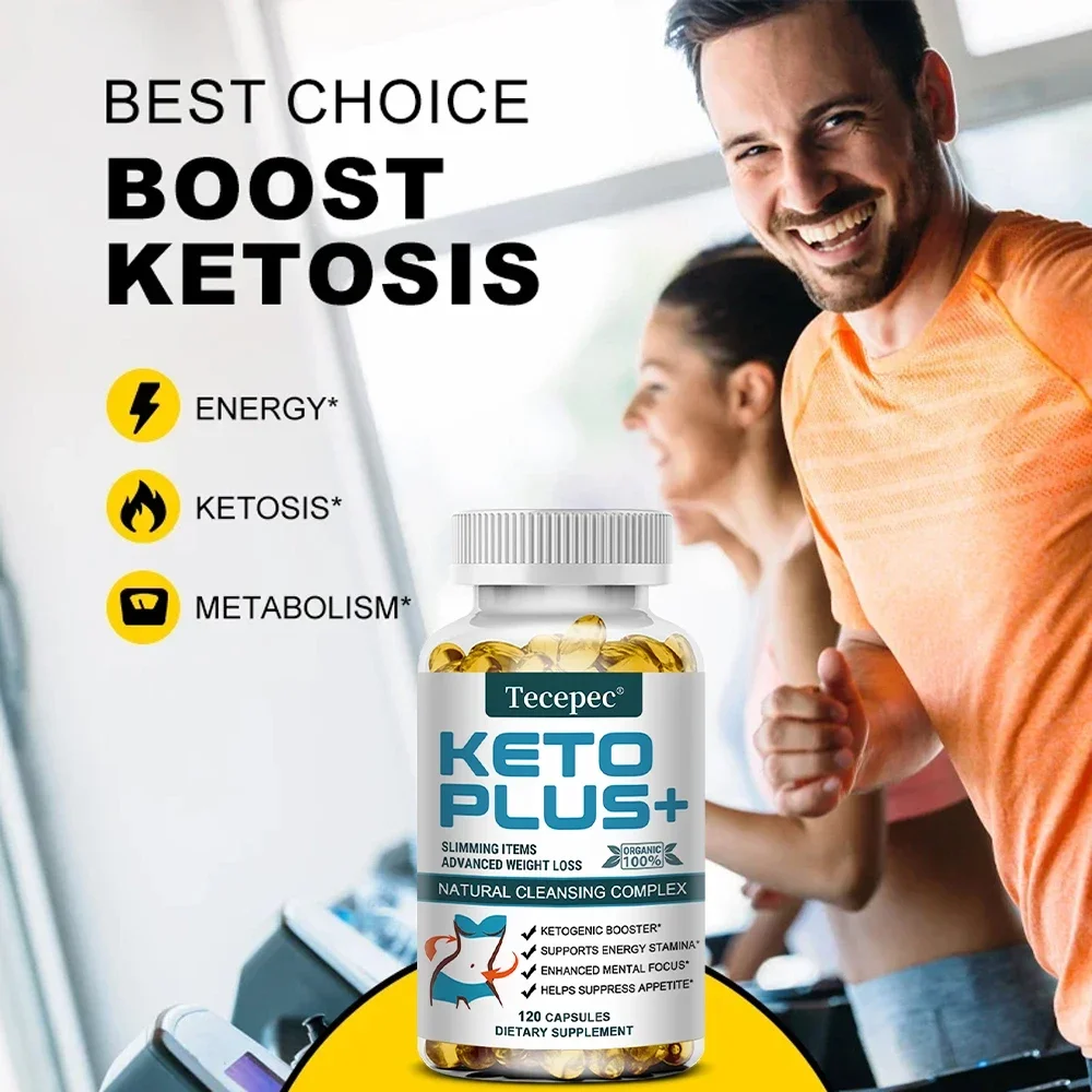 Keto Plus+ Weight Loss Supplement Fat Burning Capsules Malic Acid Burn Belly Fat and Muscle Supplement Ketogenic Diet fat burner,capsule slimming cleanse