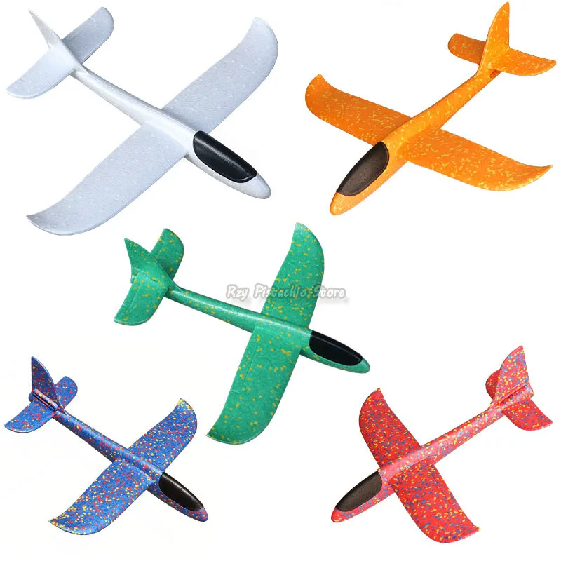 37cm DIY Hand Throw Flying Glider Planes Toys for Children Foam Aeroplane Model Party Bag Fillers Flying Glider Plane Toys Game 2