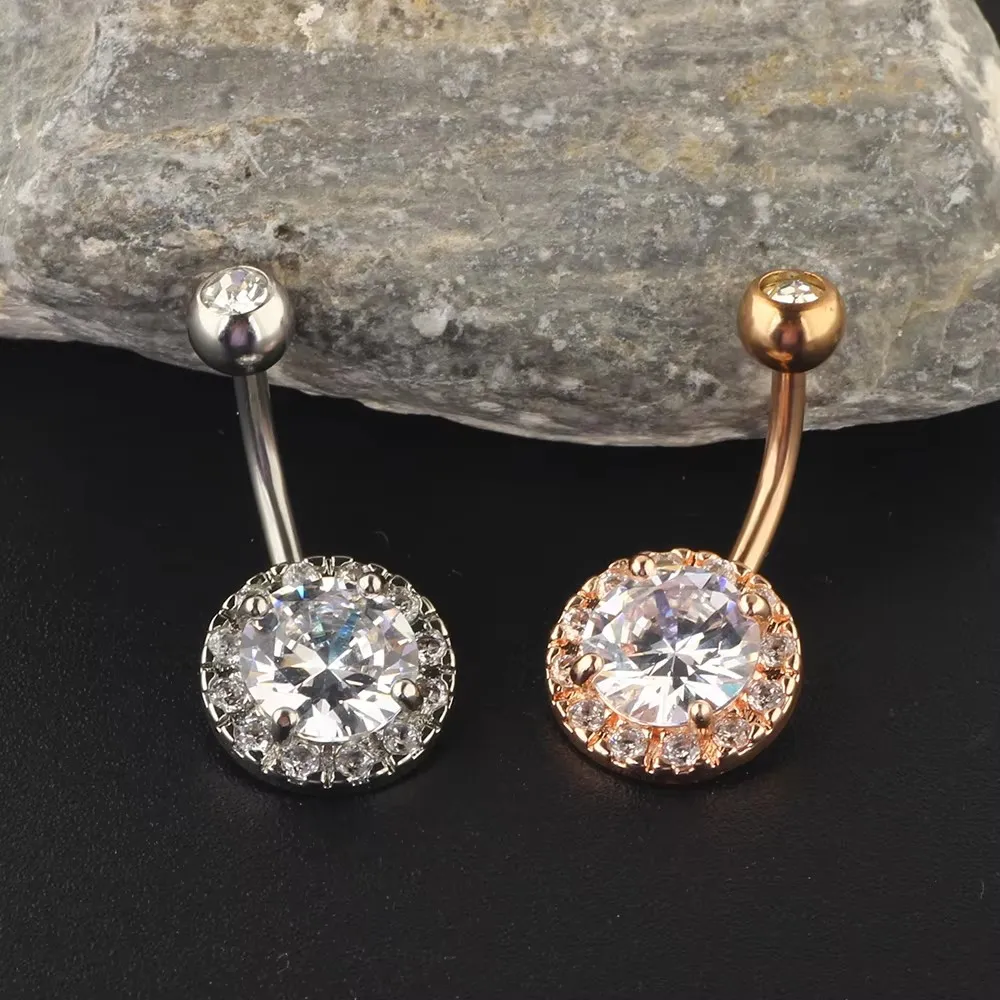 JUNLOWPY 14G Stainless Steel Belly Button Rings for Women Girls Navel Barbell Helix Tragus Cartilage Body Piercing Jewelry 50pcs