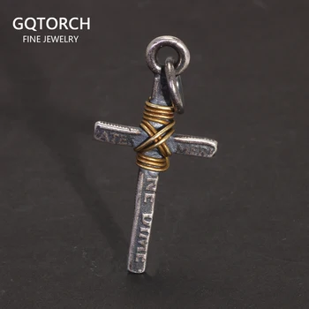 Silver Copper Cross Pendant Necklace 1