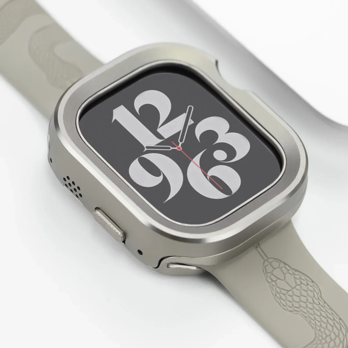 Premium TPU Protective Bezel Cover for Apple Watch - Aluminium Titanium Alloy Design