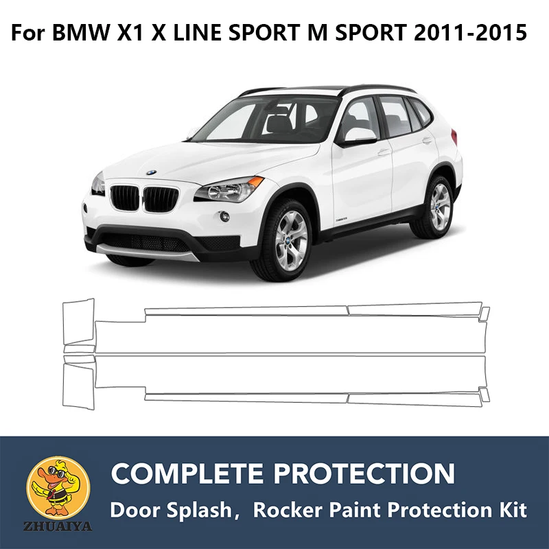 

PreCut Rocker Panels Paint Protection Clear Bra Guard Kit TPU PPF For BMW X1 X LINE SPORT M SPORT 2011-2015