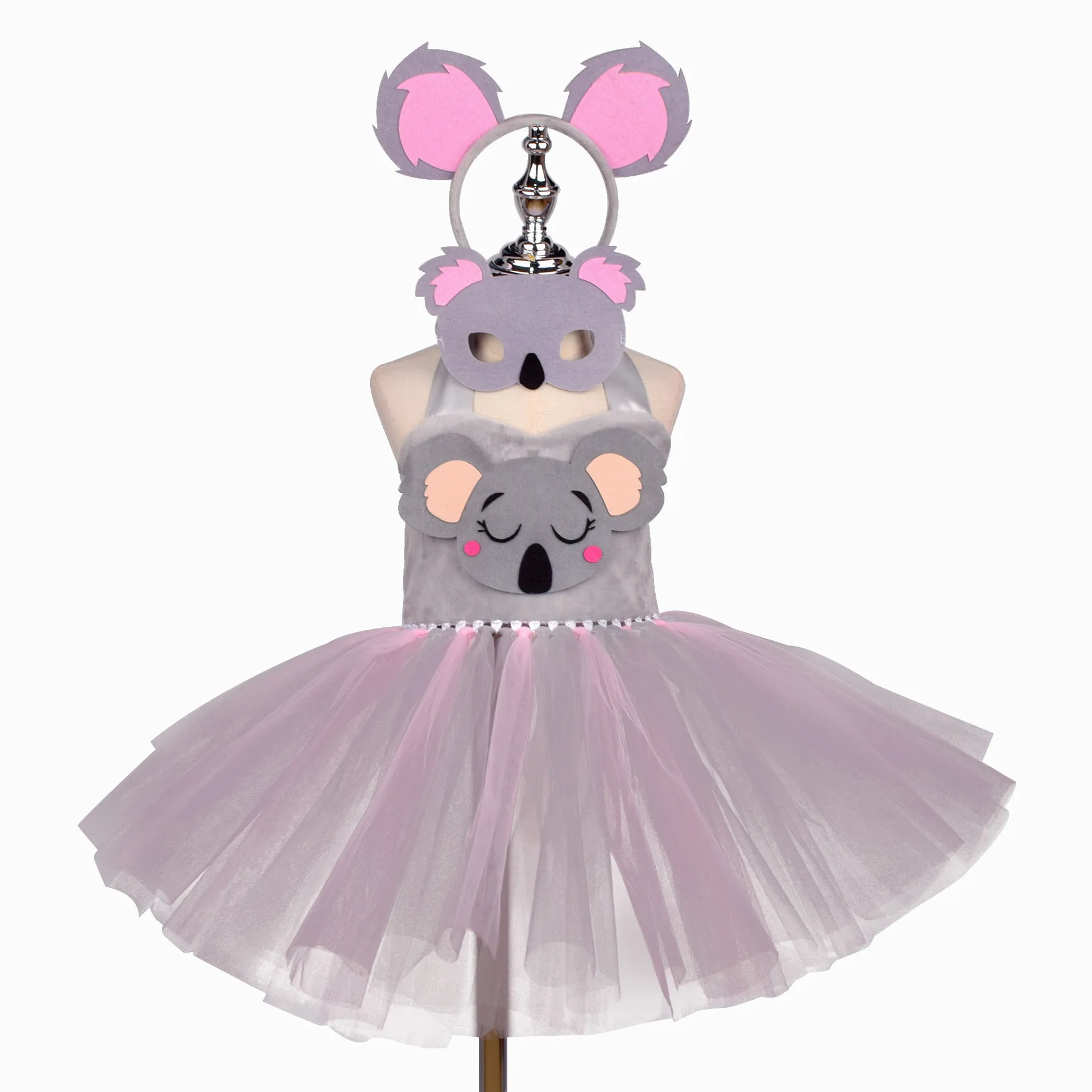 thumbnail image 1 of Festival 2024 Disfraz de mapache para cosplay, disfraz de animal para niñas, vestido de tutú, disfraz de carnaval, cumpleaños, fantasía, zoológico para niños, 1 of 5