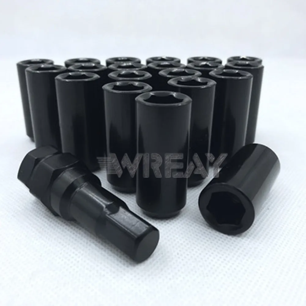 45mm M12/14x1.5/1.25 Racing Car Wheel Lug Rims Nuts Car Accessories Small bore 20pcs