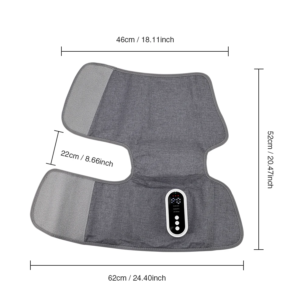 1 Pair Electric Heating Leg Massager Airbags Calf Massage Hot Compress 3 Modes 3 Gears Relax Muscle Fatigue USB Rechargeable 10