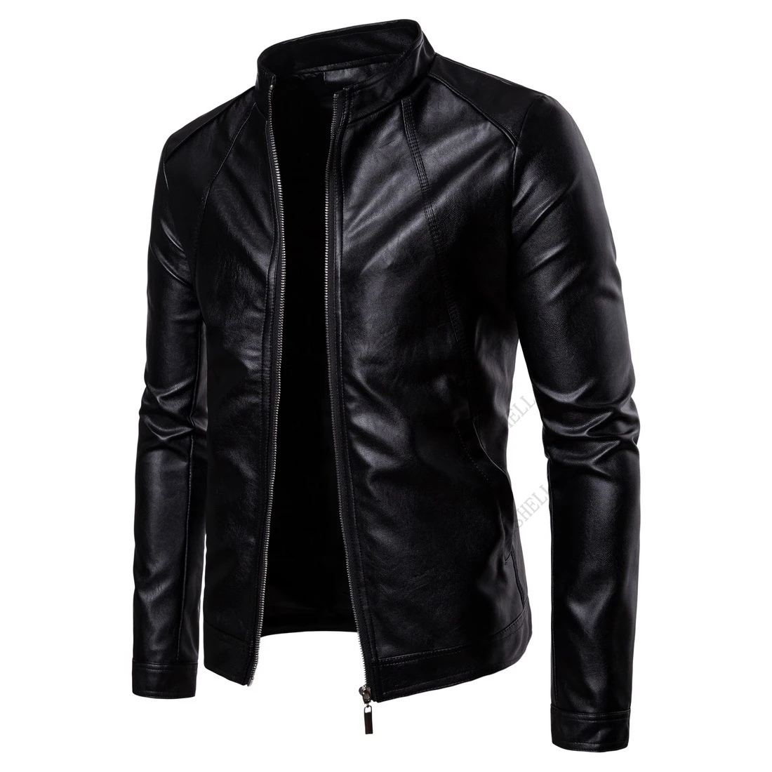 Pu Leather Biker Streetwear | Faux Leather Biker Jacket Men - 2023 Mens Slim - Aliexpress