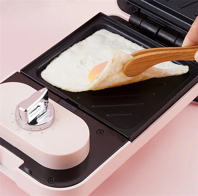 Multifunctional Mini Electric Sandwich Maker Food Machine Pancake Waffle Bread Cooker Toaster Bakinging Tool Electric Ovens MB38