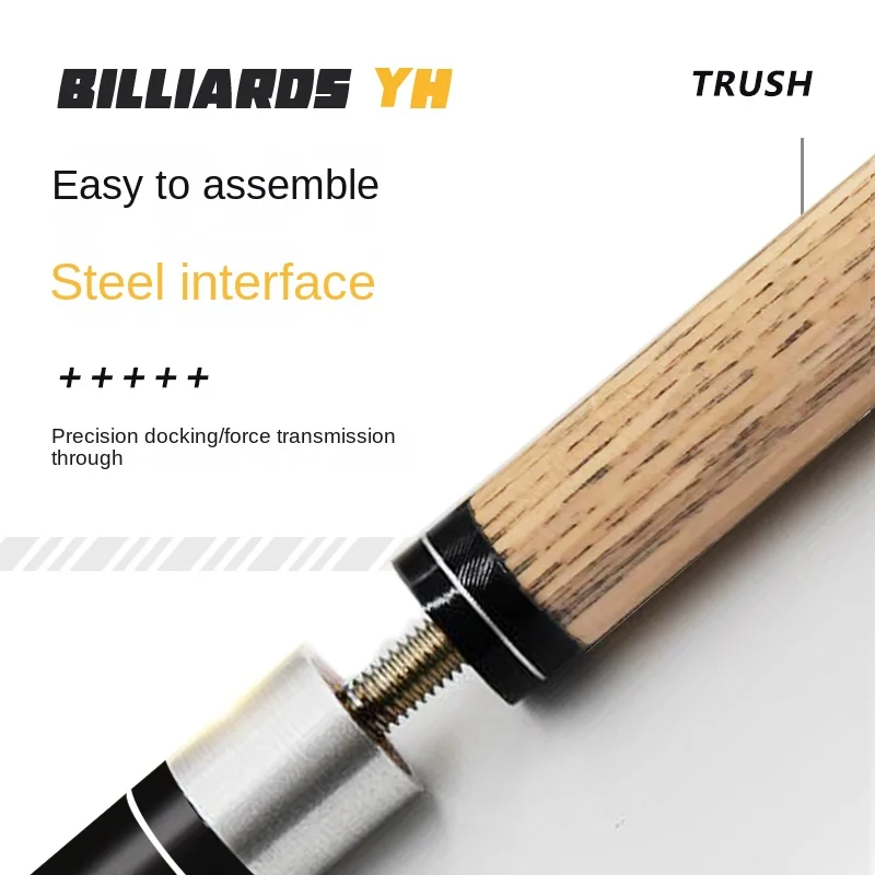 SMALL HEAD BALL ROD Ashwood 1/2 Split Beginner Snooker 10MM Z-03