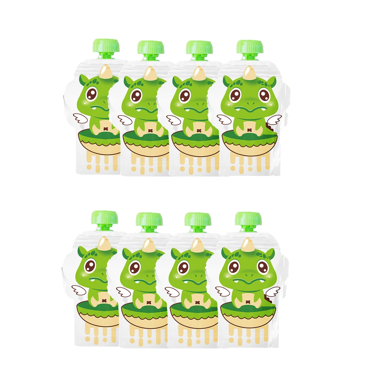 Baby Food Storage Containers Portable Food Storage Box Food Pouch Breastmilk Storage Bags 8pcs/pack BPA Free Baby Food Container Reusable Breast Milk Storage Bag Baby Food Box Pouch Snacks Feeding Squeeze