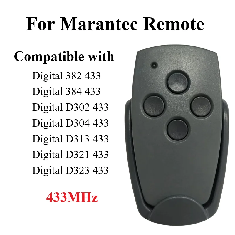 

Marantec Digital 302 304 313 Comfort 220 250 252 270 AZ021 64176 Remote Control 433.92MHz 433MHz Fixed Code Garage Door Opener