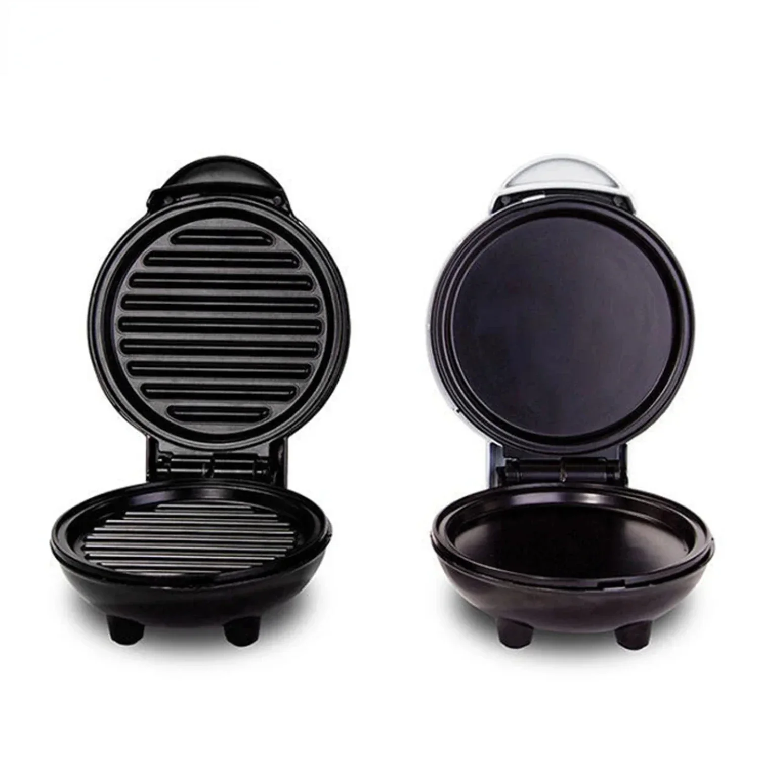Double-Side Heating Compact Mini Non-Stick Waffle Maker-Sandwich Pancake Baking Machine for Breakfast and Barbecue Oven Toast