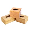 Bamboo Tissue Box Holder Storage Paper Tissue Box Cover Car Wood Napkins Holder for Case Organizer Home Decoration 3