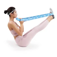 Multi-Functional Slimming Resistance Bands Yoga Strap Elastic Band 8/10/12 Grids for Latin Training, Dance, Pilates, Gymnastics 2