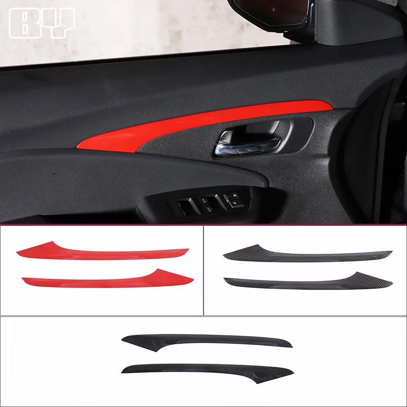 

2PCS ABS Car Inner Door Panel Decoration Strip Cover Trim Sticker For Honda Pilot 2015-2022 Car Accessories