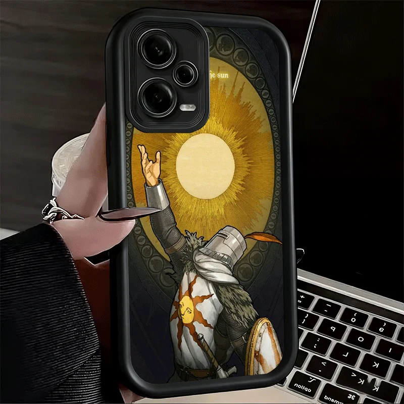 Elegant Dark Souls Gaming Silicone Phone Case - Soft Touch Protective Shell
