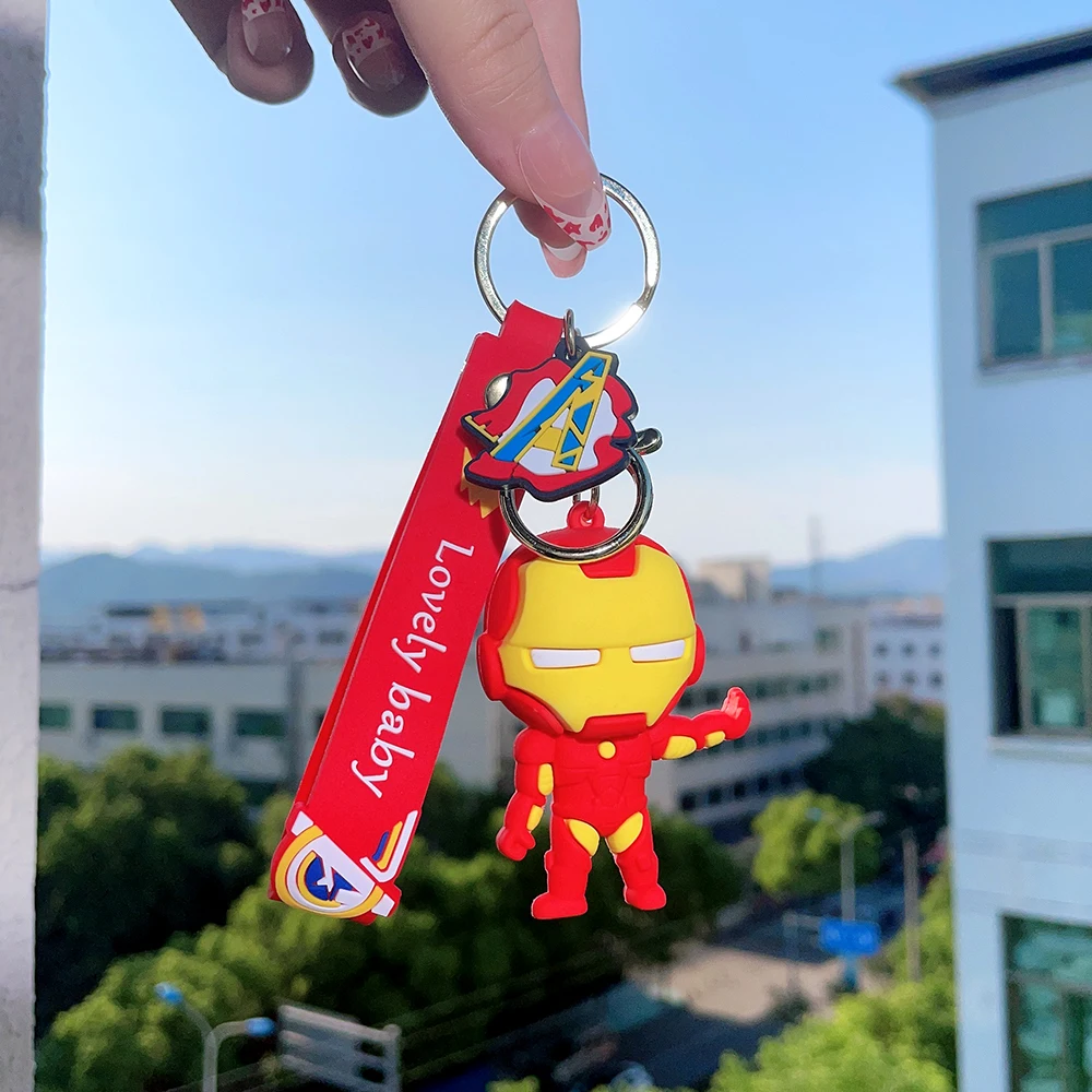 MARVEL STUDIOS A賞　アイアンマン　スパイダーマン　キーホルダー 男性用のスパイダーマンシリコンキーホルダー,マーベル,スーパー